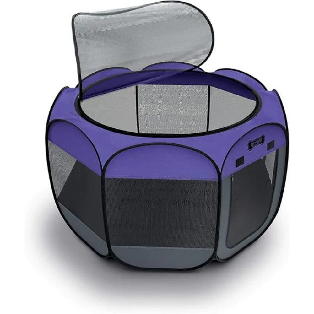 Portable Foldable Pet Playpen + Carrying Case Extra Large (48